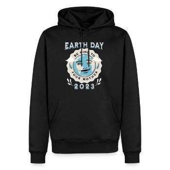Jour de la Terre 2023 Be Kind To Your Mother Gift - Sweat à capuche Premium bio Homme - noir - Devant - Nico (187cm)