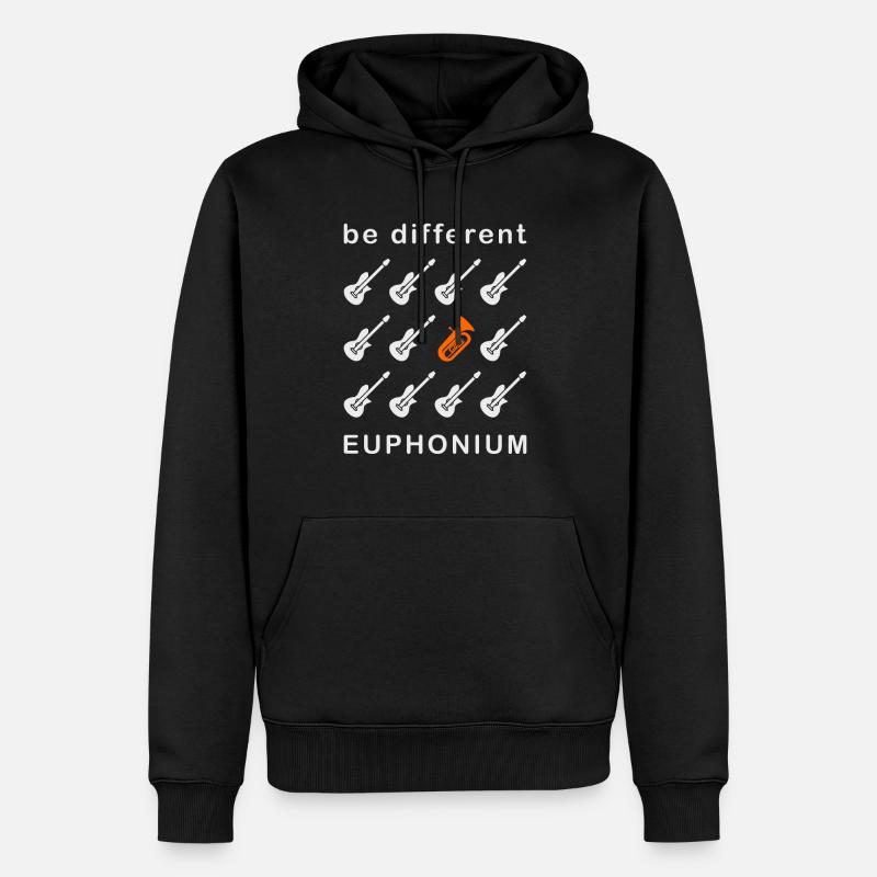 Euphonium Eufonium Blechbläser Tuba Spruch - Männer Premium Bio Hoodie - Schwarz