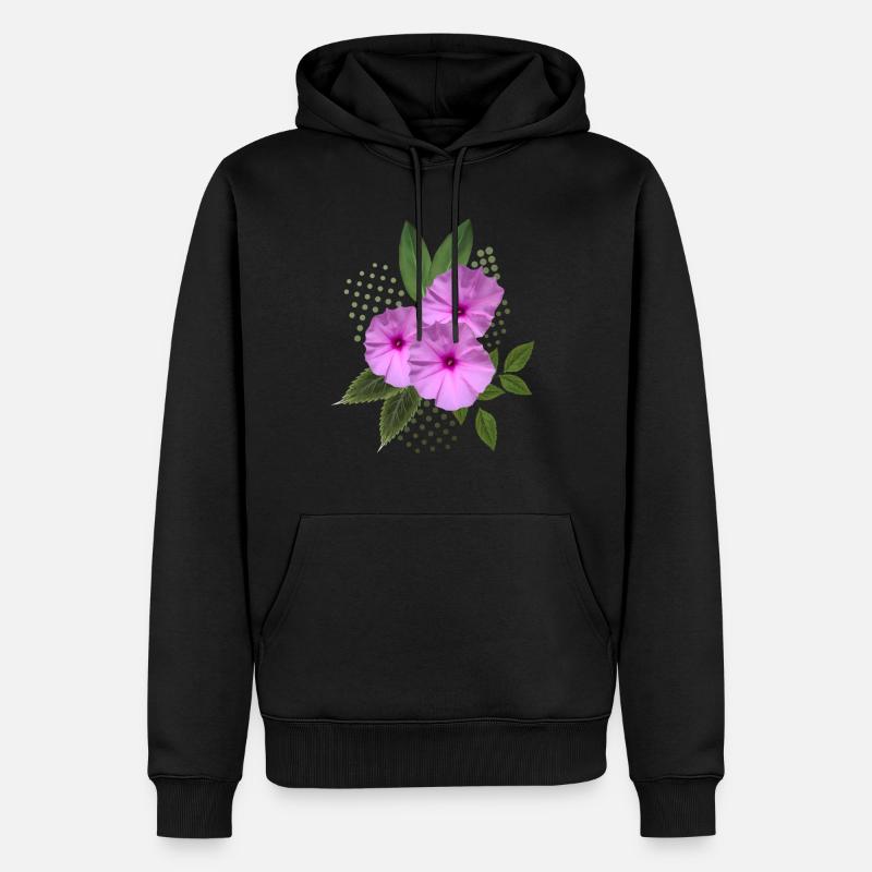 Fleurs - Bouquet - Fleurs - Flore - Sweat à capuche Premium bio Homme - noir