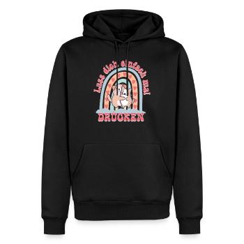 Lass dich einfach mal drücken umarmen Geschenk - Männer Premium Bio Hoodie - Schwarz - Vorne - Nico (187cm)