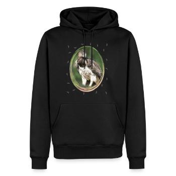 Aigle martial - Aigle - Oiseau de proie - Oiseaux en Afrique - Sweat à capuche Premium bio Homme - noir - Devant - Nico (187cm)