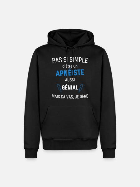 Awesome Freediver - Men’s Premium Organic Hoodie - black