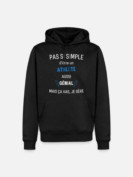 Awesome Athlete - Men’s Premium Organic Hoodie - black