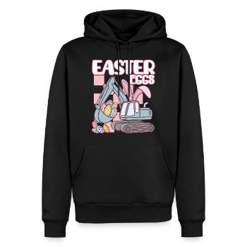 Easter eggs - Männer Premium Bio Hoodie - Schwarz - Vorne - Nico (187cm)