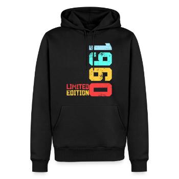 Legend 1960 65th Birthday Gifts for Men Women 65 - Sweat à capuche Premium bio Homme - noir - Devant - Nico (187cm)