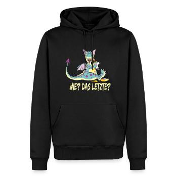 Drachen Wie Das Letzte Drache frisst Einhorn - Männer Premium Bio Hoodie - Schwarz - Vorne - Nico (187cm)