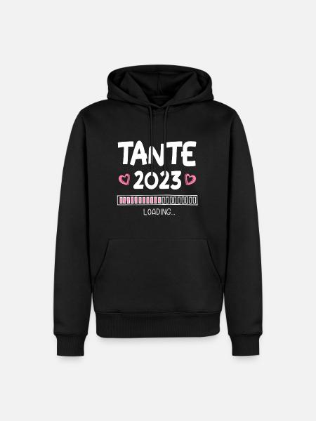 Tante 2023 Loading - Männer Premium Bio Hoodie - Schwarz
