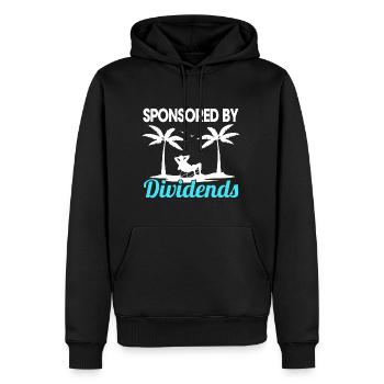 Sponsored by Dividend Shareholder Stock Market - Men’s Premium Organic Hoodie - black - Front - Nico (187cm)