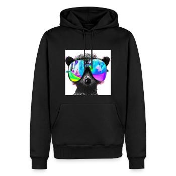 I´m watching you - Männer Premium Bio Hoodie - Schwarz - Vorne - Nico (187cm)