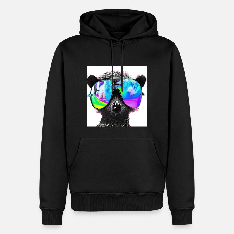 Je te regarde - Sweat à capuche Premium bio Homme - noir