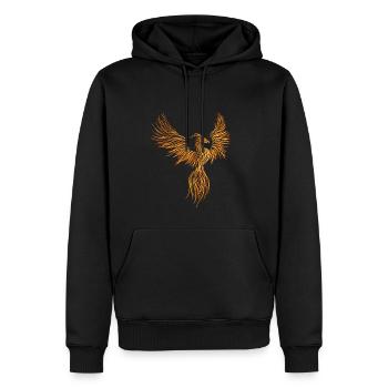 Phoenix from fire - Men’s Premium Organic Hoodie - black - Front - Nico (187cm)