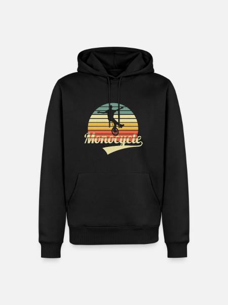 Einrad - Männer Premium Bio Hoodie - Schwarz
