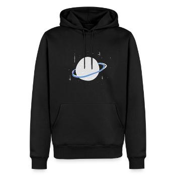 planet weltall sterne symbol - Männer Premium Bio Hoodie - Schwarz - Vorne - Nico (187cm)