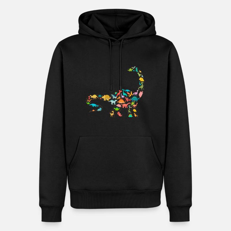 Brachiosaurus Dinosaure - Sweat à capuche Premium bio Homme - noir