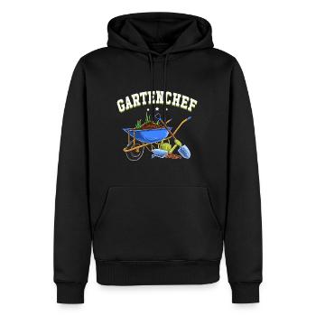 Gartenchef Gartenarbeit Gärtner Hobbygärtner Hobby - Männer Premium Bio Hoodie - Schwarz - Vorne - Nico (187cm)