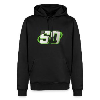 50 Anniversaire Football 50 ans Joueur de football - Sweat à capuche Premium bio Homme - noir - Devant - Nico (187cm)