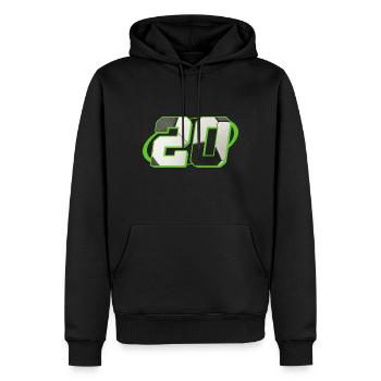 20 Birthday Soccer 20 Years Soccer Player - Men’s Premium Organic Hoodie - black - Front - Nico (187cm)