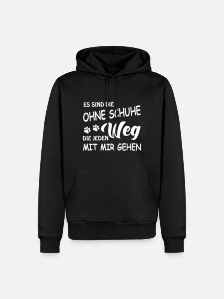 Treuer Begleiter - Hunde - Männer Premium Bio Hoodie - Schwarz