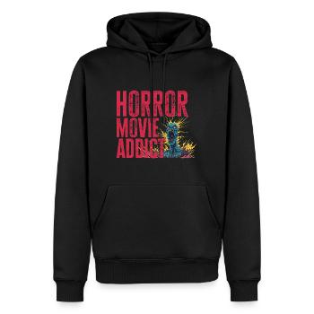 Zombie Illustration Horror Movie Fan Design - Men’s Premium Organic Hoodie - black - Front - Nico (187cm)