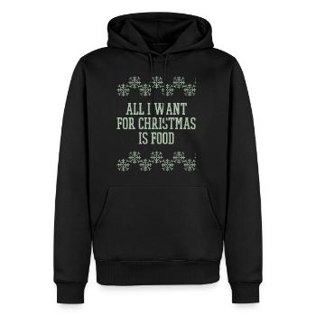 Pull cadeau de Noël laid de Noël - Sweat à capuche Premium bio Homme - noir - Devant - Nico (187cm)