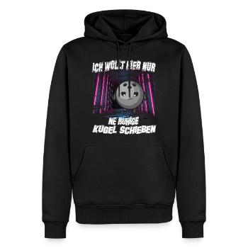 boules de légende de bowling x split bowl strike spare pin - Sweat à capuche Premium bio Homme - noir - Devant - Nico (187cm)