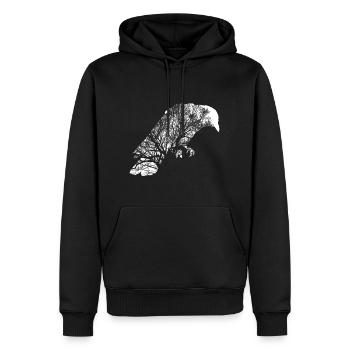 Wikinger, Vikings, Odin, Thor, Ragnar, Ivar - Männer Premium Bio Hoodie - Schwarz - Vorne - Nico (187cm)