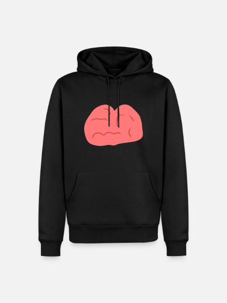 Head Symbol Brain - Men’s Premium Organic Hoodie - black