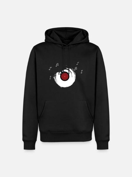 Platine Vinyle Cadeau Jazz & Oldschool - Sweat à capuche Premium bio Homme - noir