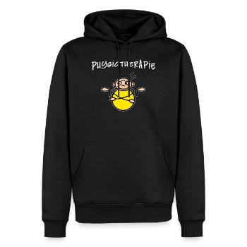 Physiotherapie Physio Ball Gym Sport - Männer Premium Bio Hoodie - Schwarz - Vorne - Nico (187cm)