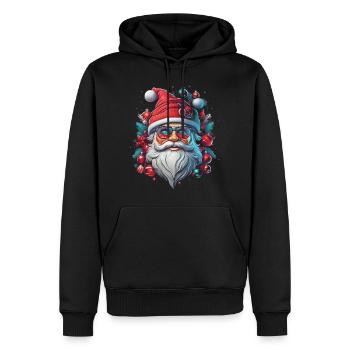 Santa Claus - Men’s Premium Organic Hoodie - black - Front - Nico (187cm)
