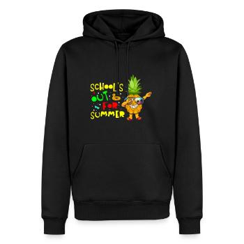 Écoles à l’ananas d’été - Sweat à capuche Premium bio Homme - noir - Devant - Nico (187cm)