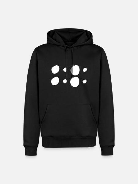 Patterns Circles Circle Shapes - Men’s Premium Organic Hoodie - black