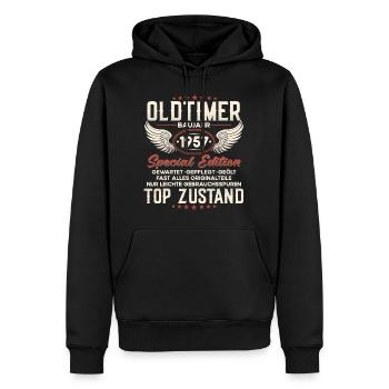 Oldtimer Baujahr 1957 Geburtstag Geschenk - Männer Premium Bio Hoodie - Schwarz - Vorne - Nico (187cm)