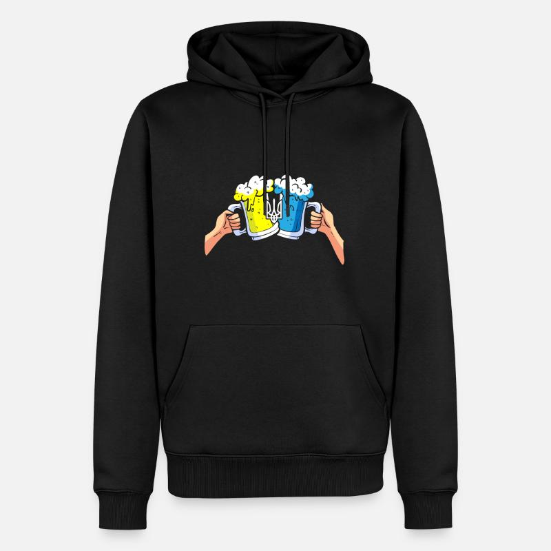 Ukraine Bière - Sweat à capuche Premium bio Homme - noir