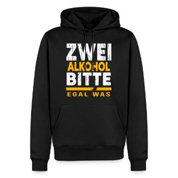 Bier Biergarten Trinkspruch Bierbauch - Männer Premium Bio Hoodie - Schwarz - Vorne - Nico (187cm)