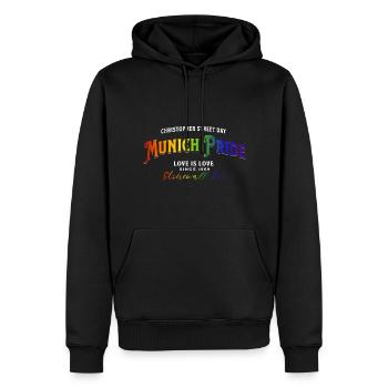 Munich Gay Pride, LGBTQ+ - Men’s Premium Organic Hoodie - black - Front - Nico (187cm)