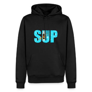 SUP Paddleboarding - Men’s Premium Organic Hoodie - black - Front - Nico (187cm)