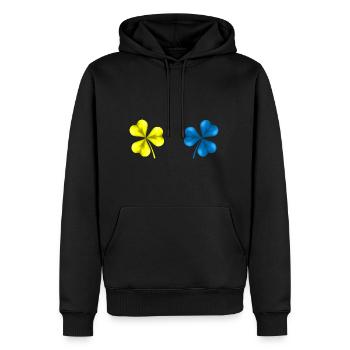 Ukraine Shamrock Ukraine Flag St Patrick'S - Männer Premium Bio Hoodie - Schwarz - Vorne - Nico (187cm)