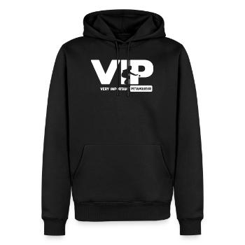 Very important pétanqueur vip pétanque - Sweat à capuche Premium bio Homme - noir - Devant - Nico (187cm)