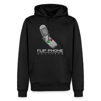 Flip Phone Activate Vintage & retro Old Flip Phone - Sweat à capuche Premium bio Homme - noir - Devant - Nico (187cm)