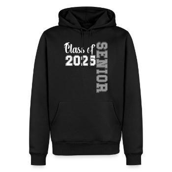 Class of 2025 Senior Graduation Pride Gift - Männer Premium Bio Hoodie - Schwarz - Vorne - Nico (187cm)