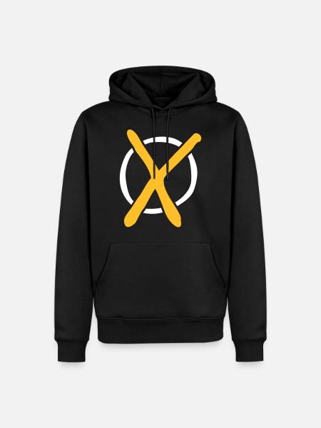 Election cross - Men’s Premium Organic Hoodie - black