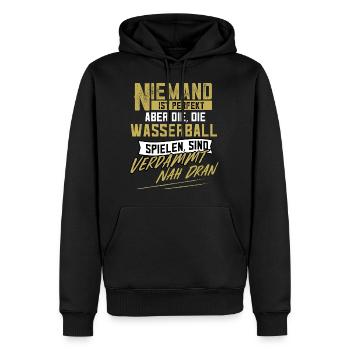Wasserball Wasserballspieler Wasserballspielerin - Männer Premium Bio Hoodie - Schwarz - Vorne - Nico (187cm)