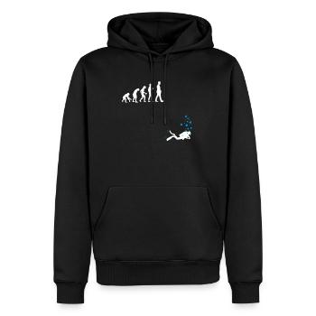 Tauchen Shirt Evolution Taucher Geschenk lustig - Männer Premium Bio Hoodie - Schwarz - Vorne - Nico (187cm)
