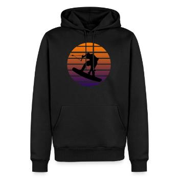 Wakeboard Shirt & Gift Wakeboarder - Men’s Premium Organic Hoodie - black - Front - Nico (187cm)