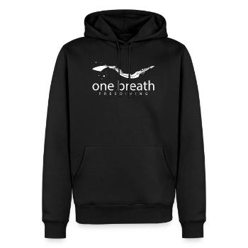 Une respiration plongée en apnée T-shirt & idée cadeau - Sweat à capuche Premium bio Homme - noir - Devant - Nico (187cm)