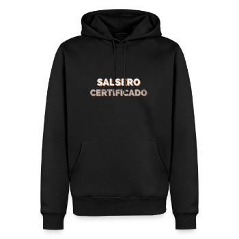 Salsero certificado Salsa Dance Tanz Geschenk - Männer Premium Bio Hoodie - Schwarz - Vorne - Nico (187cm)