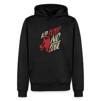 No Blood No Foul - Basketball Referee Dunk - Men’s Premium Organic Hoodie - black - Front - Nico (187cm)