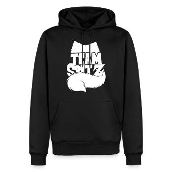 Silhouette Team Spitz - Männer Premium Bio Hoodie - Schwarz - Vorne - Nico (187cm)
