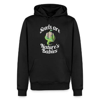 Natur retten die Welt retten die Erde schützen - Männer Premium Bio Hoodie - Schwarz - Vorne - Nico (187cm)